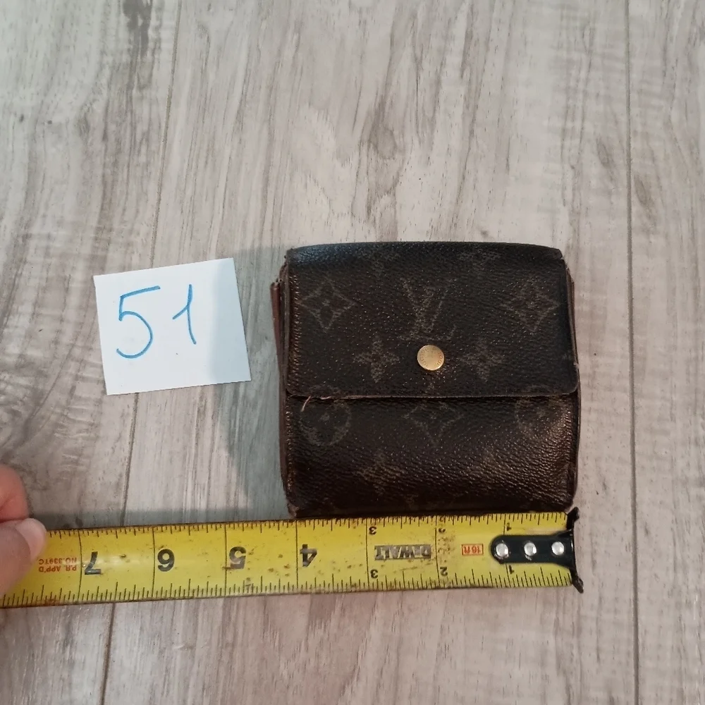 Authentic Louis Vuitton Monogram Portefeiulle Elise Trifold Wallet